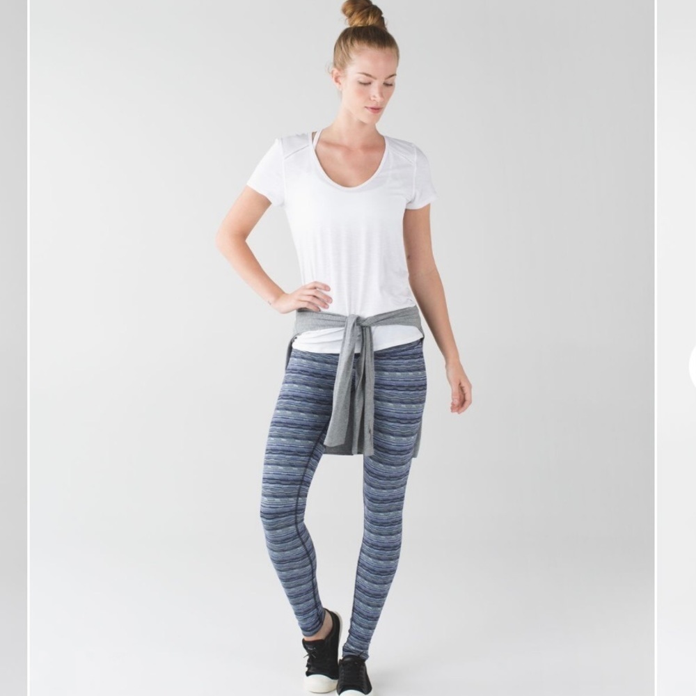 Lululemon Wunder Under Space Dye Twist Sapphire Blue Multi - Picture 2 of 10